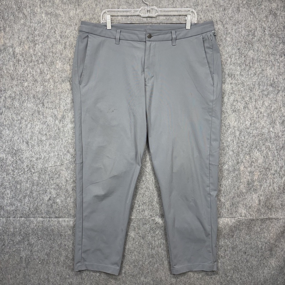 Lululemon Commission ABC Pants Men's‎ 38x27 Gray Athleisure Stretch Golf LM59755